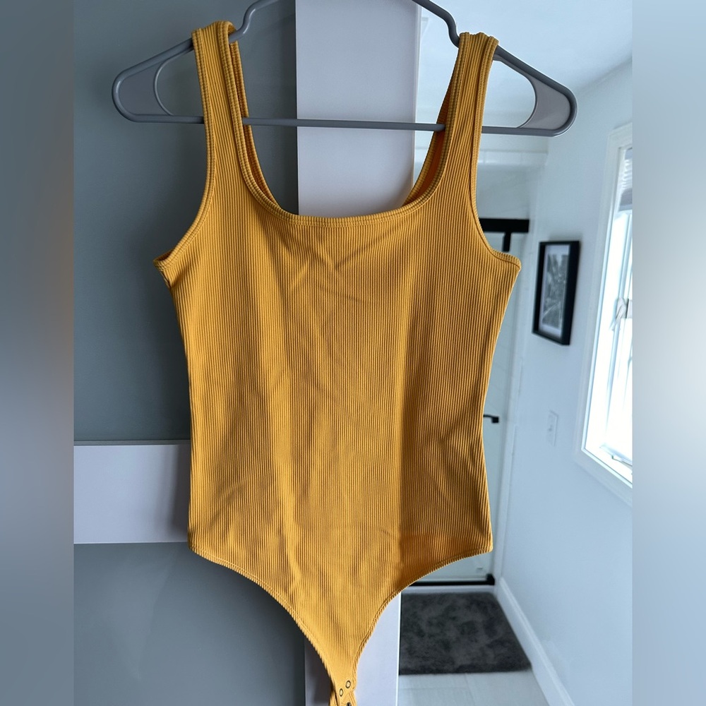 Yellow A&F Bodysuit